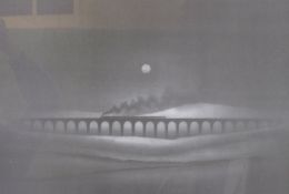 ?TREVOR GRIMSHAW (1947-2001) LIMITED EDITION PRINT  `Ribblehead Viaduct`  223/500 With certificate