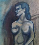 ?THEODORE MAJOR (1908-1999) PASTEL ON PAPER  Study of a female nude  Unsigned  11"" x 9 1/2"" (28cm