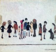 ?L.S. LOWRY (1887-1976) ARTIST SIGNED LIMITED EDITION COLOUR PRINT ""Group of Children"" Signed