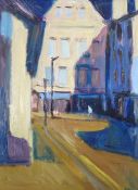 ?PAUL BASSINGTHWAIGHTE OIL ON BOARD ""Back Street Shadow"" Signed verso 20"" x 15"" (50.8cm x 38.1)