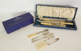 AN EXTENSIVE PART SERVICE OF MAPPIN & WEBB ELECTROPLATED TABLE CUTLERY, in excess of 80 pieces,