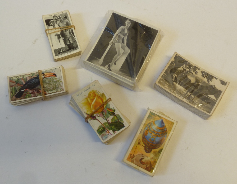 A QUANTITY OF 1920/30s CIGARETTE AND TEA CARDS, complete and part sets, Army Club, Ogdens, Senior