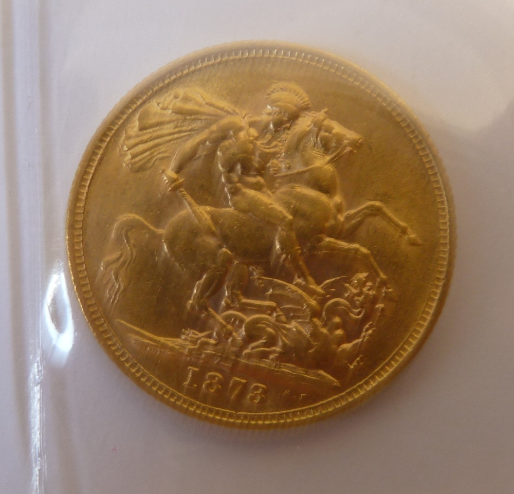 A QUEEN VICTORIA (1873) GOLD SOVEREIGN  Melbourne Mint (extra fine)