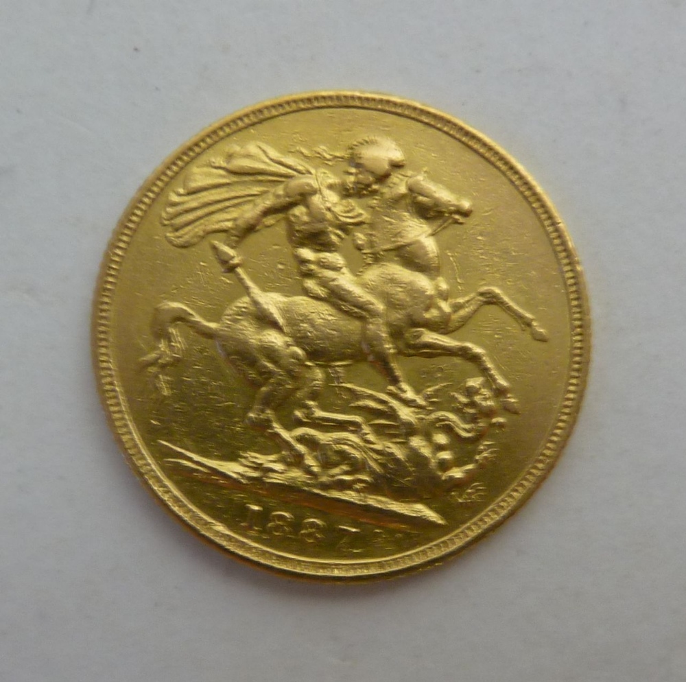 VICTORIAN GOLD SOVEREIGN (1887)