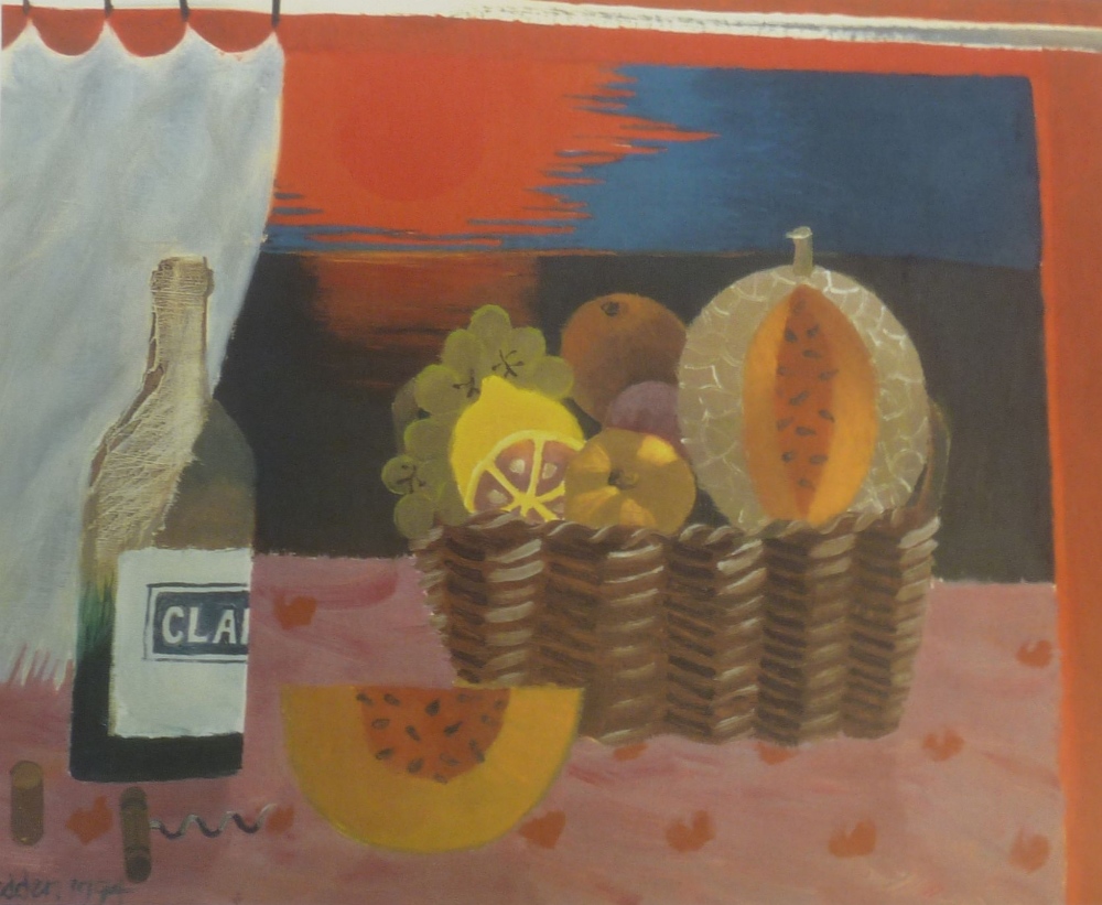 MARY FEDDEN (1915-2012) ARTIST SIGNED LIMITED EDITION COLOUR PRINT `Red Sunset, 1994` (318/500)