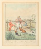 Henry Alken, A set of four hand-coloured amusing ?Idea? sporting prints. Published by Thomas