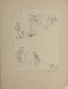 ? A collection of five drawings by illustrator Alice. H. Watson (1896-1984), comprising: The French