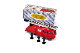 A Dinky Supertoys 955 Fire Engine, made by Meccano Ltd, in original box with three plastic firemen