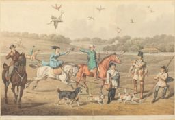 Two 19th century hand-coloured sporting prints, one by Henry Alken and depicting figures on