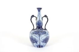 A large Macintyre & Co. Florian ware vase designed by William Moorcroft, dated 1898, with bulbous