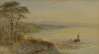 Cornelius Pearson (1805-1891) British, `Water edge`, signed lower left and dated 1886, framed and