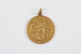 An unusual 18ct yellow gold 1810-1910 gold medal `Republica Argentina Sante Fe`, `Conmemoracion