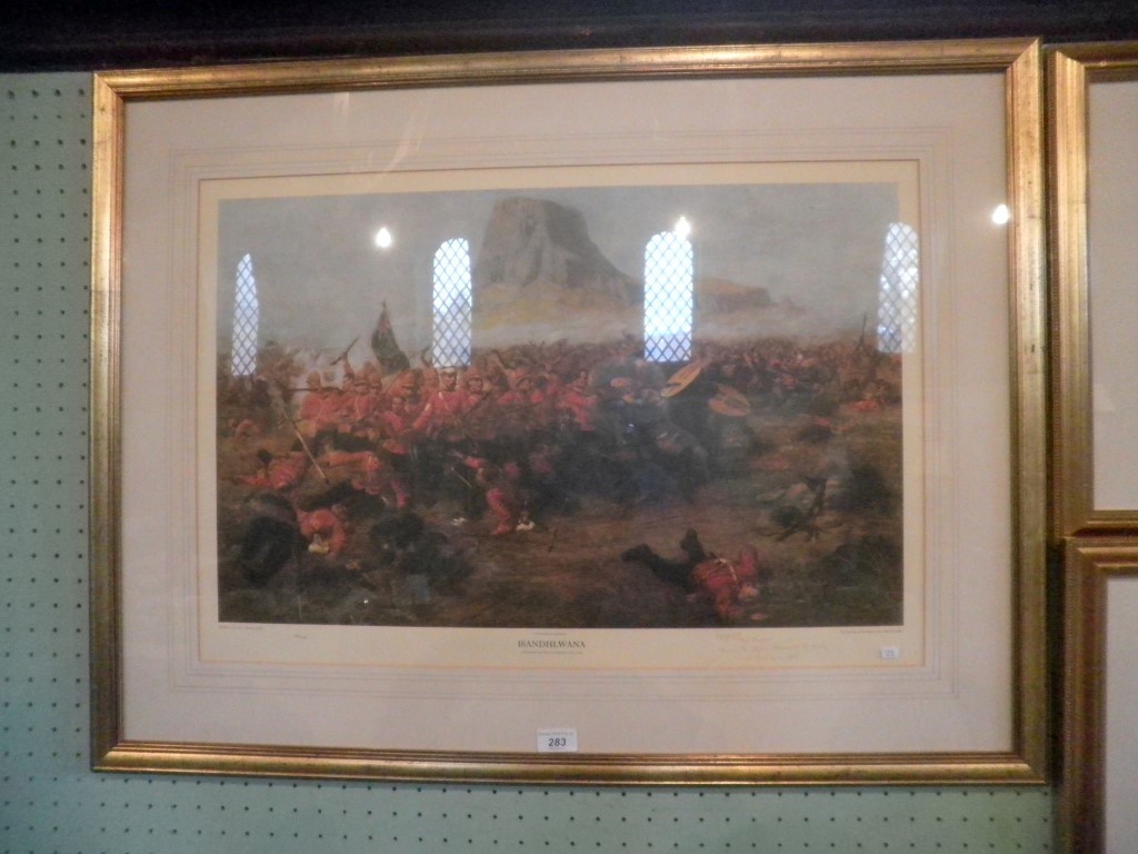 After Charles Fripp, a Naval and Military Gallery Centenary Limited Edition print Isandlwana,