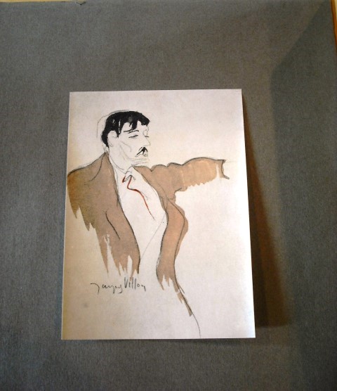 Jacques Villon, a pencil/watercolour portrait, possibly the artist`s brother.  Signed 15 x 12cm