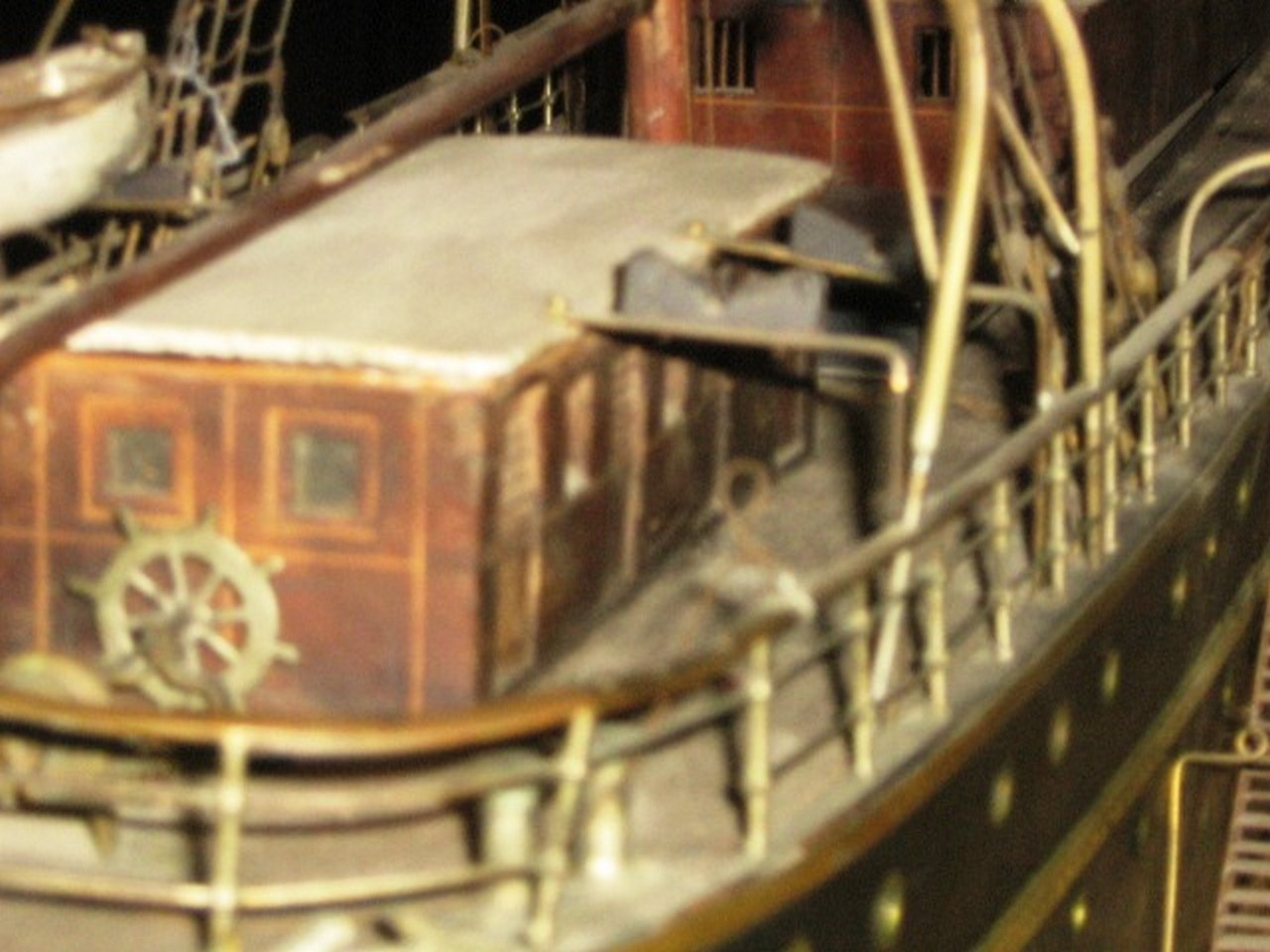 A LARGE LIVE-STEAM MODEL FOR A PASSENGER CARGO SHIP, CIRCA 1890, the hull carved and hollowed from - Image 7 of 12