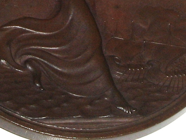 A COMMEMORATIVE MEDALLION FOR THE DEATH OF NELSON, in bronze, after Webb and Flaxman (Hardy 63), - Image 4 of 5