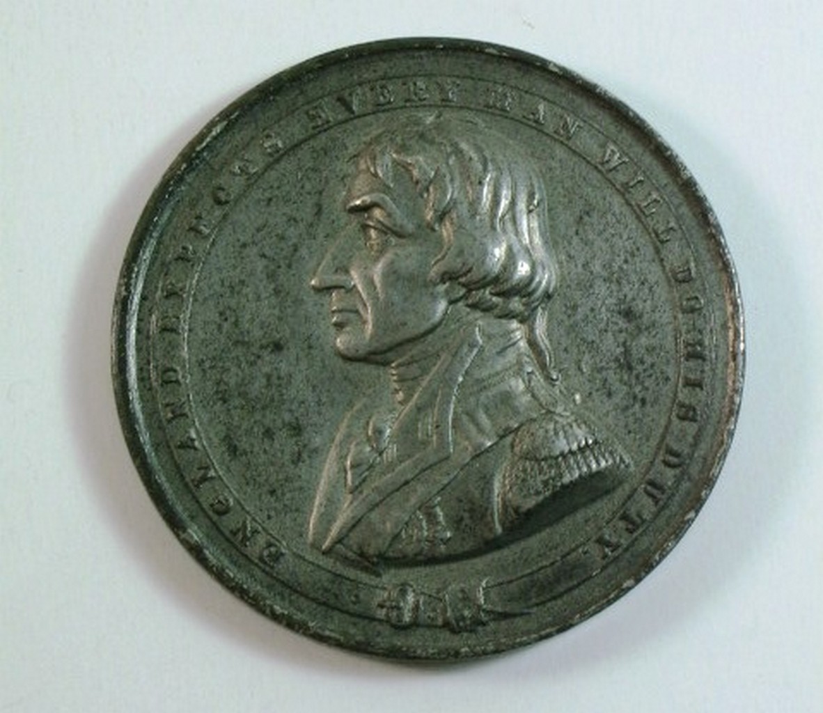 A WHITE METAL MEDALLION COMMEMORATING THE COMPLETION OF NELSON’S COLUMN IN 1843, after J. Davies ( - Image 4 of 4