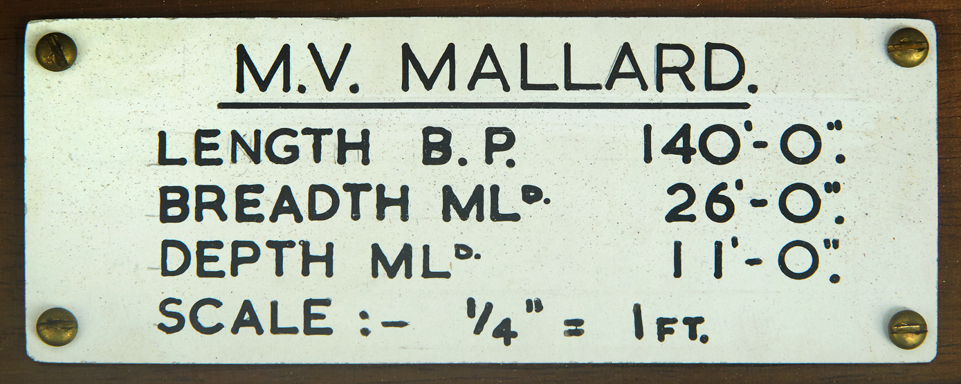 A BUILDER’S MODEL FOR THE CARGO SHIP M.V. MALLARD, BUILT BY SCARR OF HESSLE FOR THE GENERAL STEAM - Image 2 of 3