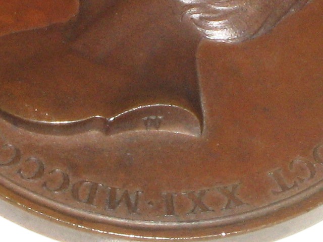 A COMMEMORATIVE MEDALLION FOR THE DEATH OF NELSON, in bronze, after Webb and Flaxman (Hardy 63), - Image 5 of 5