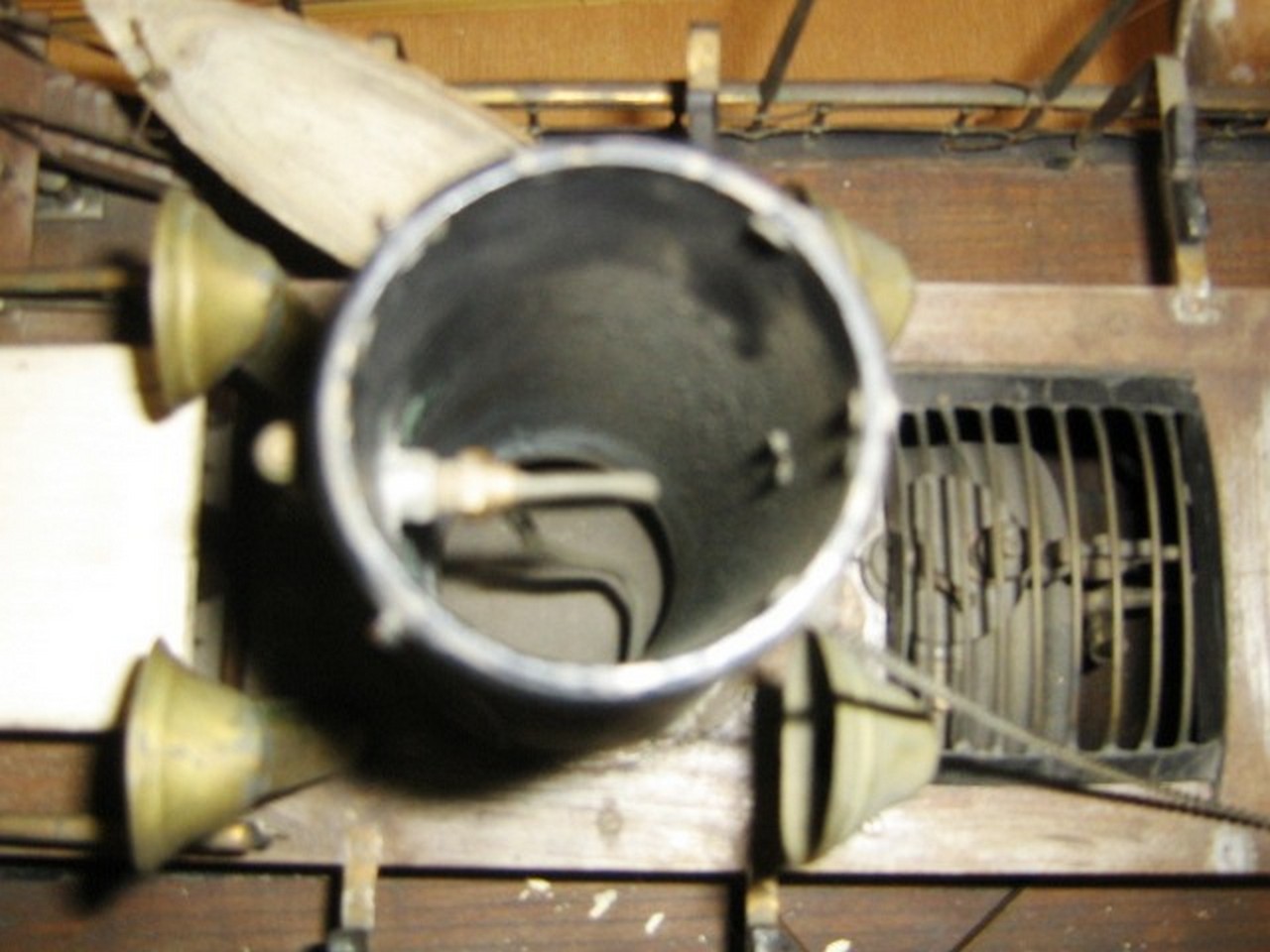 A LARGE LIVE-STEAM MODEL FOR A PASSENGER CARGO SHIP, CIRCA 1890, the hull carved and hollowed from - Image 10 of 12