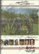 1970 World Cup Squad signed double page Football magazine team training session photo signed by 25