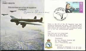 David Shannon WW2 Dambuster raid veteran signed Fairey Hendon bomber command cover. Good condition