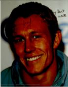 Jonny Wilkinson signed colour 10x 8 photo. There is an inscription on photo unsure as to wording.