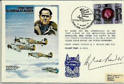 Sir Douglas Bader DSO DFC signed on his own Historic Aviators cover . Good condition