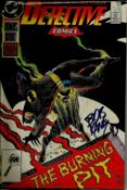 Bob Kane signed DC Comic The Burning Pit with Batman illustrated on front cover. Good condition