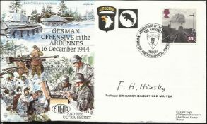Prof Sir Harry Hinsley Army Communications series cover dedicated to The German Offensive in the