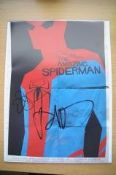 The Amazing Spider Man Cast Signed 16x12 Colour Photo Andrew Garfield,Emma Stone ,Rhys Ifans. Good