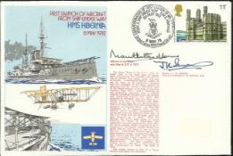 Mountbatten of Burma signed Royal Navy official cover HMS Hibernia RNSC(2)12 comm. the first launch