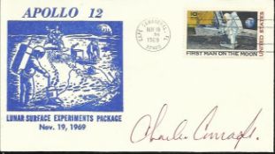 Charles Conrad NASA Moonwalker signed Apollo 12 1969 FDC with Cape Canaveral CDS postmark. Good