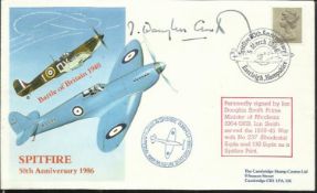 Ian Douglas Smith the WW2 Spitfire pilot & Rhodesian Prime Minister signed rare 1986 50th Ann