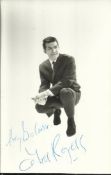 Ted Rogers Black and white 6x4 portrait photo dedicated and signed by entertainer and quiz show host