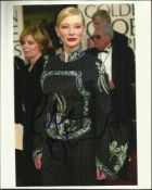 Cate Blanchett autographed colour 8x10 photograph. Double Oscar winning Australian actress. Good