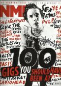 John Joseph Lydon signed NME Music Magazine. (born 31 January 1956), also known by his former
