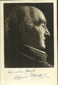 Maurice Denham Sepia 7x5 portrait photograph signed by actor Maurice Denham (1909-2002) who