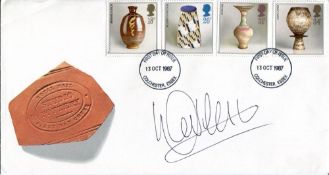 CHANGING ROOMS: Studio Pottery FDC signed by BBC Changing Rooms TV presenter Laurence Llewellyn-