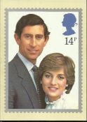 Diana Princess of Wales collection Set of Benham 1981 Royal Wedding Silk FDCs, 2 PHQ cards & 10 x