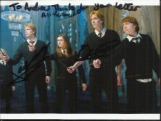 Harry Potter Small 6x4 colour photo from Harry Potter signed by James and Oliver Phelps, better