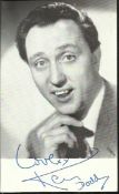 Ken Dodd Black and white 6x4 really early portrait photograph signed by comedian and entertainer Ken