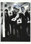 Jim McCarty Black and white 8x12 photo of The Yardbirds autographed by founding member Jim