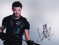 Kellan Lutz Signed Expendables 3 8x10 Photo-Obtained Paris 2014. Good Condition