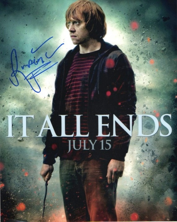 Rupert Grint Signed 8x10 Photo As Ron Weasley From Harry Potter-Obtained London Theatre 2014-.