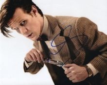 Matt Smith 8x10 Signed Doctor Who Photo-. Good Condition