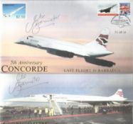 Six Signed Concorde Covers, four Internet stamps covers 40th ann Concorde 101 cat £27, Last Filton &