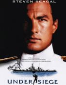 Steven Seagal Under Siege Signed 8x10 Photo-Obtained In Wolverhampton July 2014. Good Condition