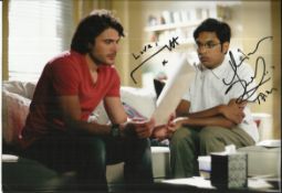 Himesh Patel and Marc Elliott signed colour 12x8 photo. Seen here as Syed and Tamwar in Eastenders