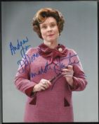 Imelda Staunton signed 10x 8 colour Harry Potter photo, to Andrew Good Condition